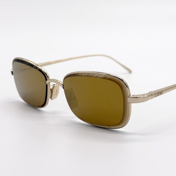NEW LOEWE LW40159U 32G SUNGLASSES UNISEX SQUARE YELLOW main image 8